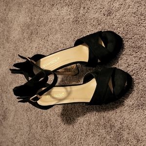 Black/Gold High Heels